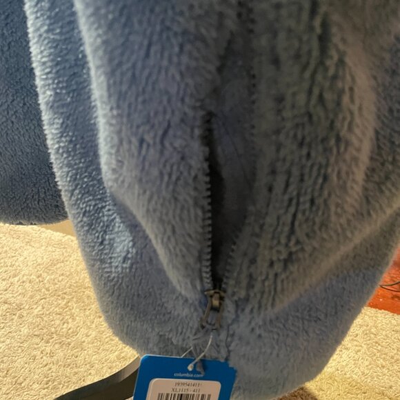 NWT Women's XL COLUMBIA EXS Fleece Vest Painted Sky Blue - Picture 4 of 8